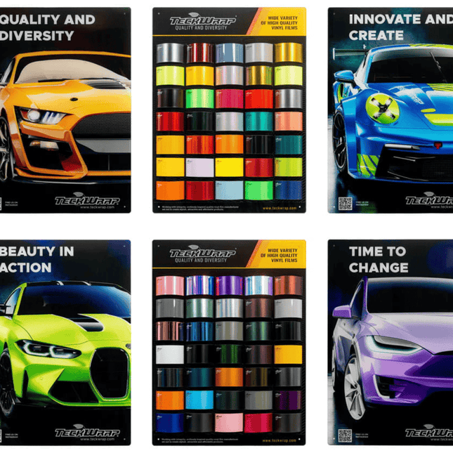 Display sets TeckWrap Europe - 6 pieces