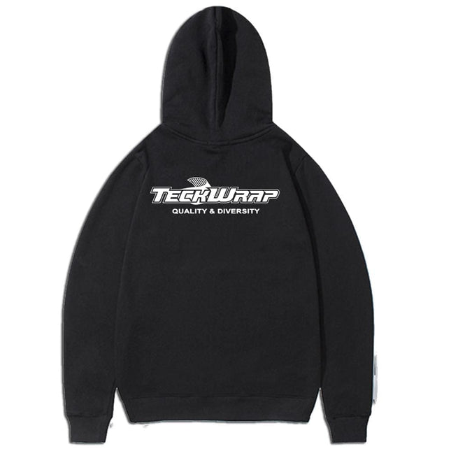 Black Hooded Sweatshirt by TeckWrap