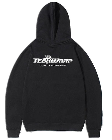 Black Hooded Sweatshirt by TeckWrap