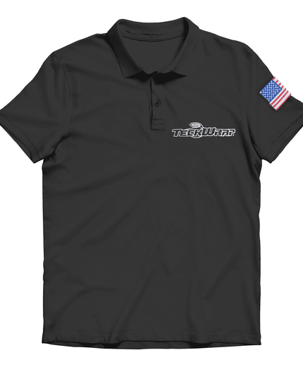 Black Short Sleeve T-shirt by TeckWrap