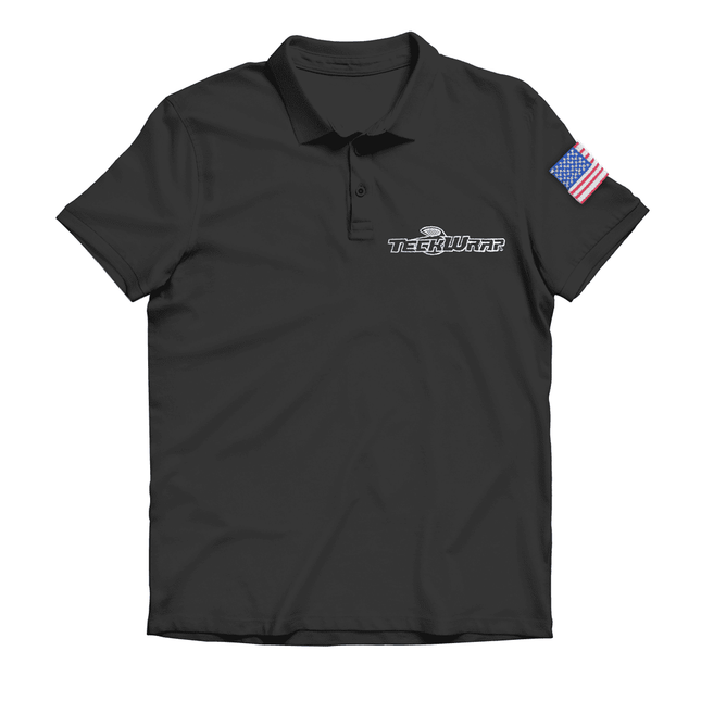 Black Short Sleeve T-shirt by TeckWrap